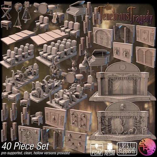Nightmare theatre terrain set - theatre,