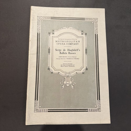 Rare 1916 ballets russes - 1916,