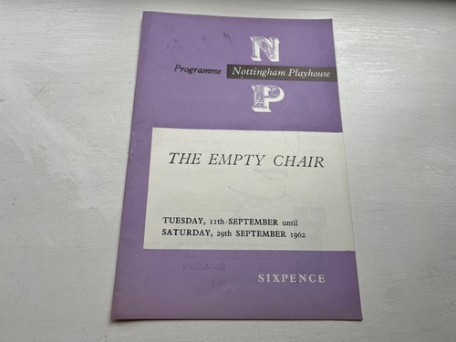 The empty chair 1962 theatre - chair,